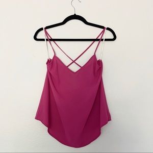 Magenta Strappy Tank Top